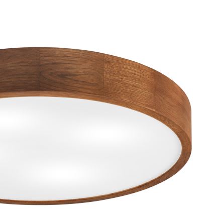 Brilagi - LED Plafondlamp CARVALHO 4xE27/60W/230V in eiken-kers hout, ø 57,5 cm