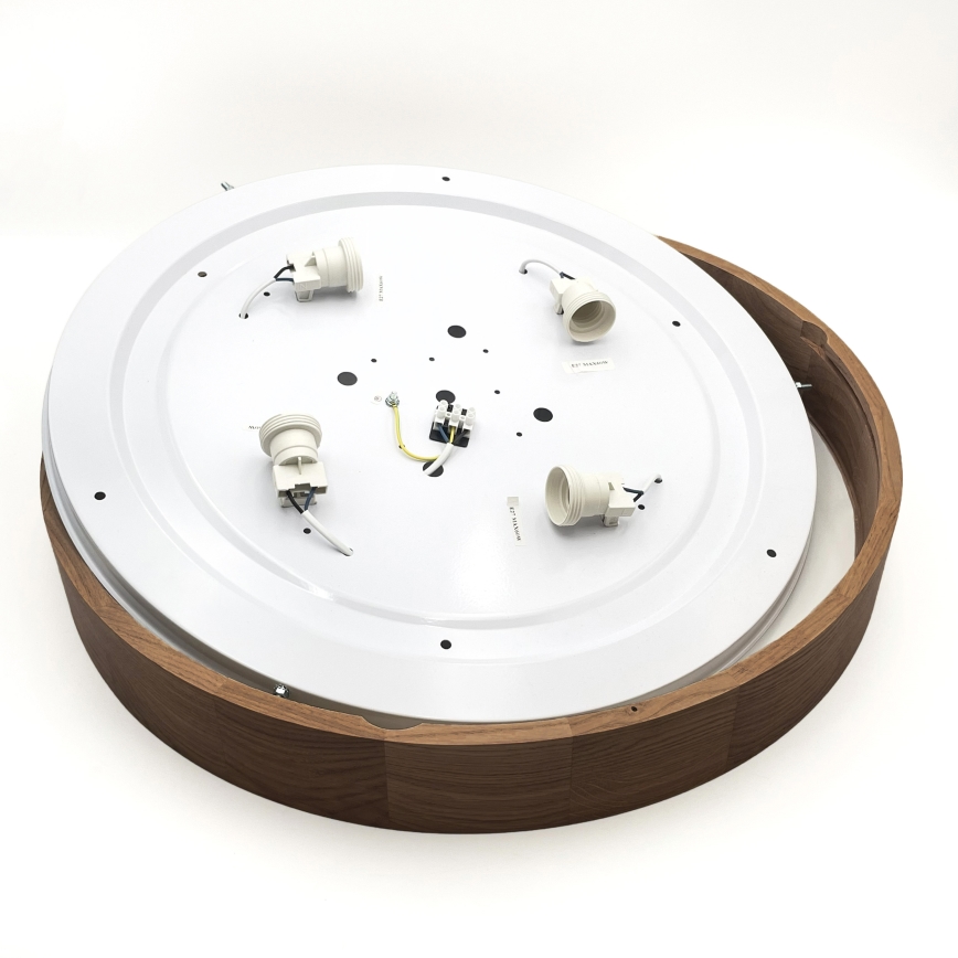 Brilagi - LED Plafondlamp CARVALHO 4xE27/60W/230V in eiken-kers hout, ø 57,5 cm