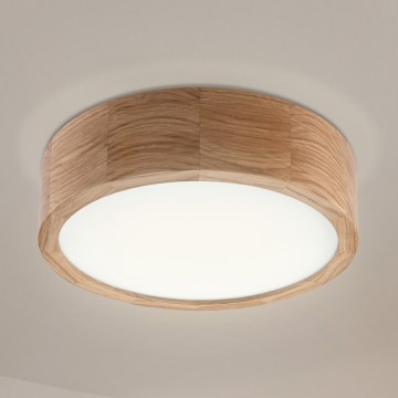Brilagi - LED plafondlamp CARVALHO LED/20W/230V eiken Ø 27,5 cm