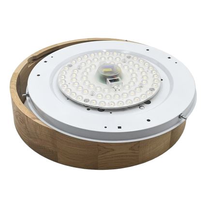 Brilagi - LED-plafondlamp CARVALHO LED/36W/230V eiken Ø 37,5 cm