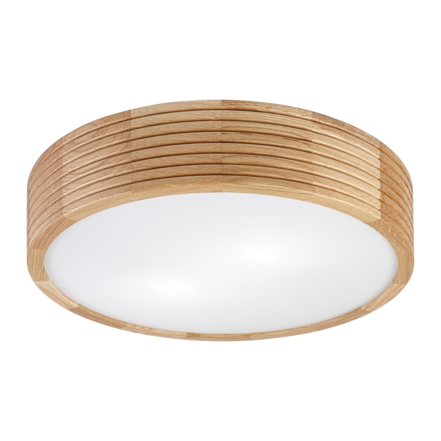 Brilagi - LED plafondlamp CARVALHO MODERN 2xE27/60W/230V Ø 37,5 cm eik
