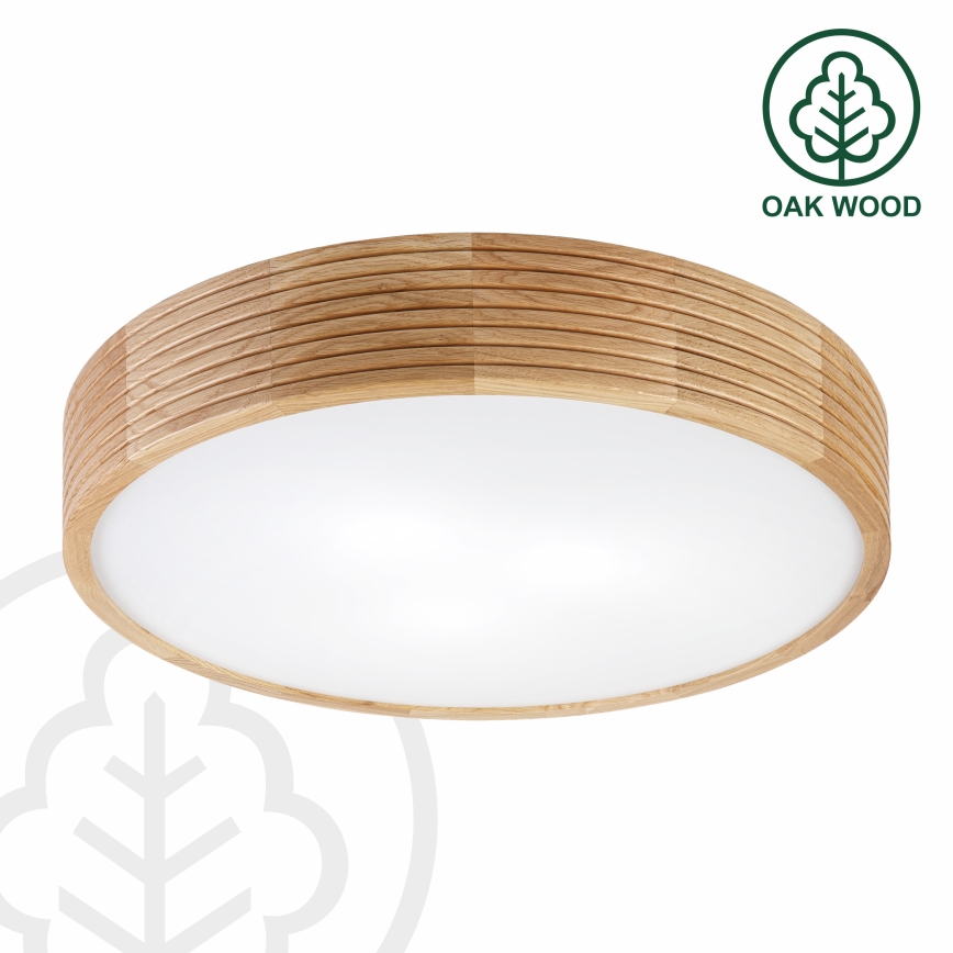 Brilagi - LED-plafondlamp CARVALHO MODERN 3xE27/60W/230V Ø 47,5 cm eik