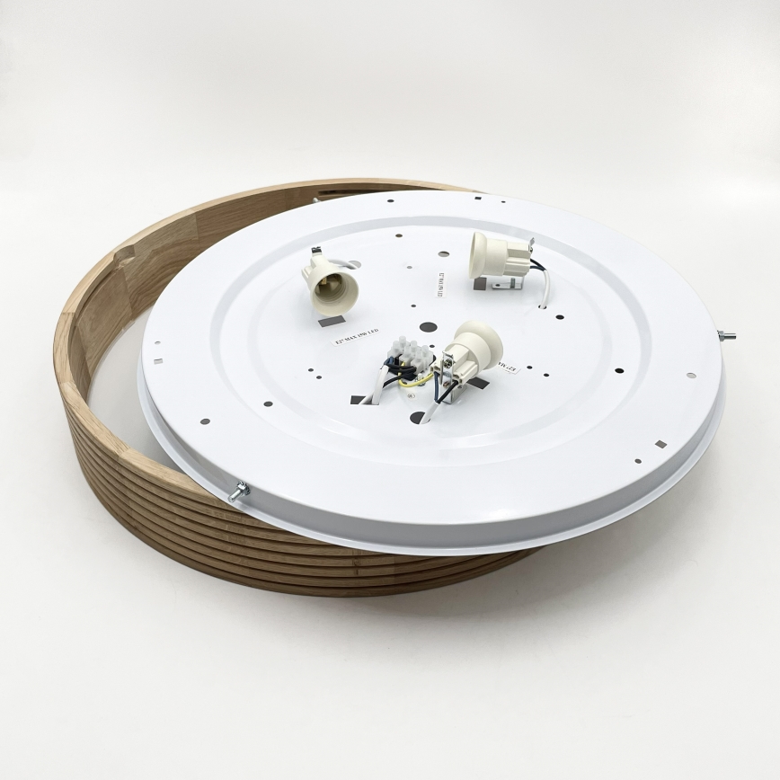 Brilagi - LED-plafondlamp CARVALHO MODERN 3xE27/60W/230V Ø 47,5 cm eik