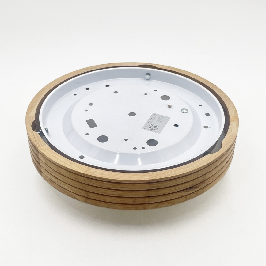 Brilagi - LED plafondlamp CARVALHO MODERN SLIM 1xE27/60W/230V Ø 27,5 cm eiken