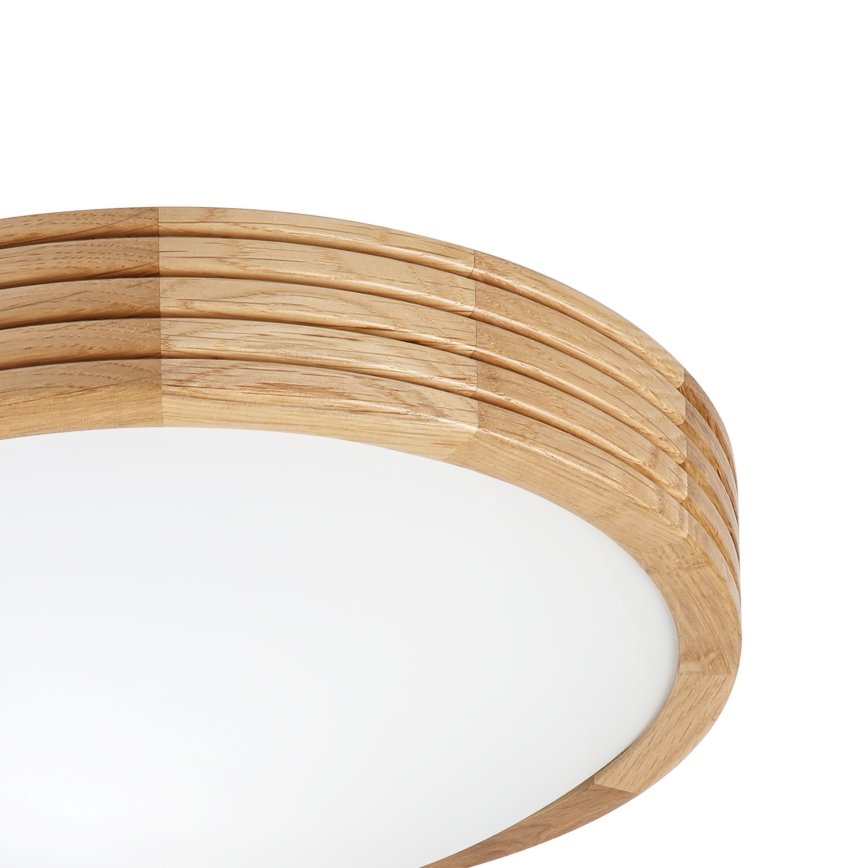 Brilagi - LED plafondlamp CARVALHO MODERN SLIM 1xE27/60W/230V Ø 27,5 cm eiken