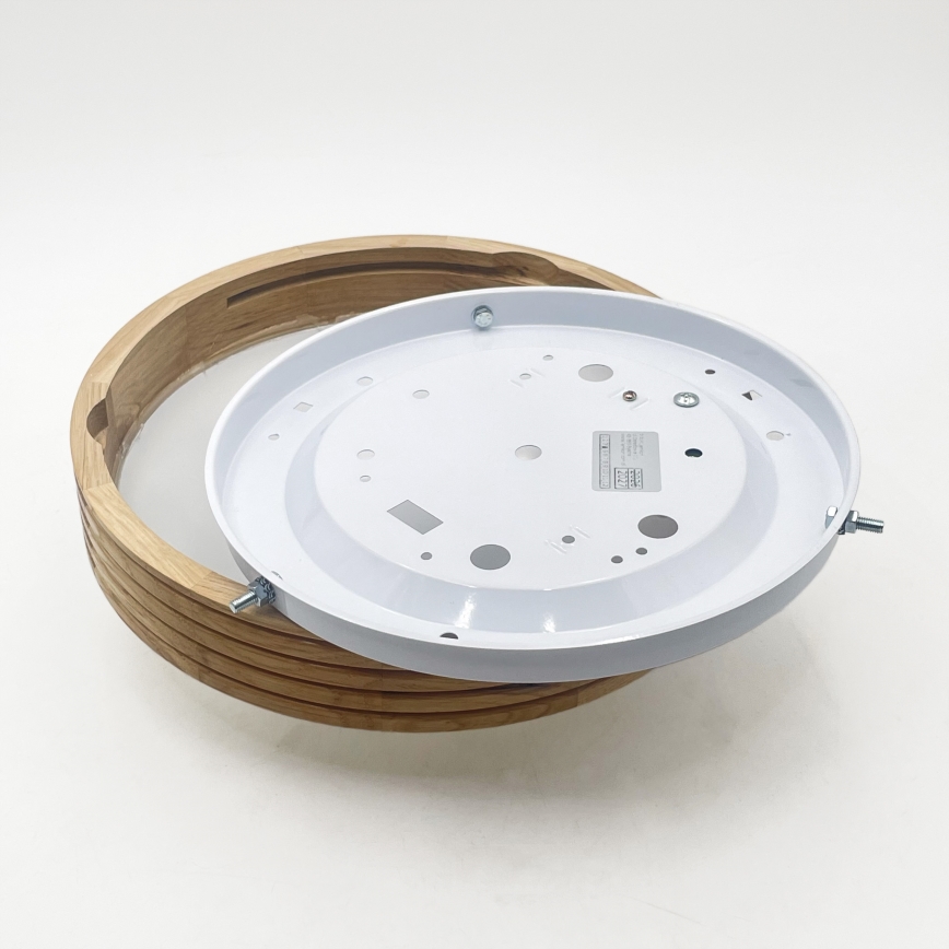 Brilagi - LED-plafondlamp CARVALHO MODERN SLIM 1xE27/60W/230V Ø 27,5 cm, eiken