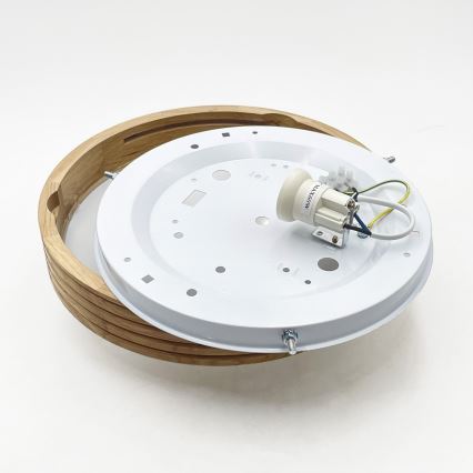 Brilagi - LED-plafondlamp CARVALHO MODERN SLIM 1xE27/60W/230V Ø 27,5 cm, eiken