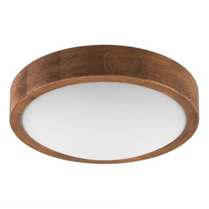 Brilagi - LED plafondlamp CARVALHO SLIM 1xE27/15W/230V eik/kers Ø 27 cm