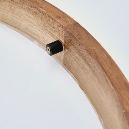 Brilagi - LED plafondlamp CARVALHO SLIM 2xE27/15W/230V eik/kers Ø 37 cm