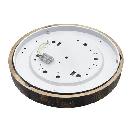 Brilagi - LED plafondlamp CARVALHO SLIM SMOKEY LED/36W/230V eiken Ø 47,5 cm