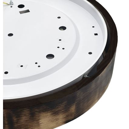 Brilagi - LED-plafondlamp CARVALHO SMOKEY LED/36W/230V eiken Ø 47,5 cm