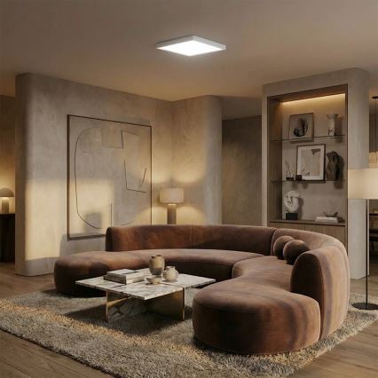 Brilagi - LED plafondlamp ESTELA SQUARE LED/24W/230V 31x31 cm wit