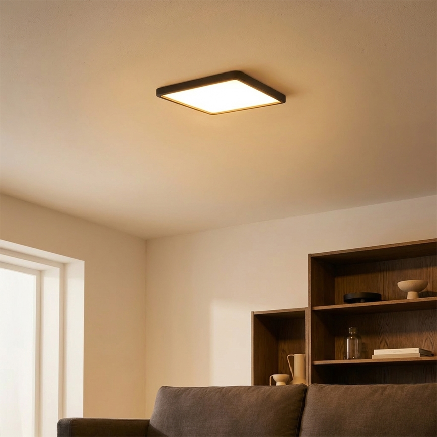 Brilagi - LED-plafondlamp ESTELA SQUARE LED/24W/230V 31x31 cm zwart