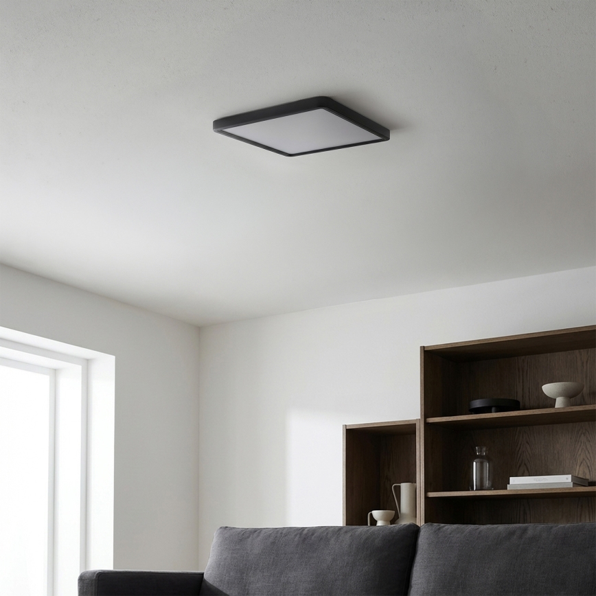 Brilagi - LED-plafondlamp ESTELA SQUARE LED/24W/230V 31x31 cm zwart
