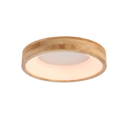 Brilagi - LED-plafondlamp FALCON WOOD, 30W, 230V, 3000/4000/6000K, Ø 45 cm, hout