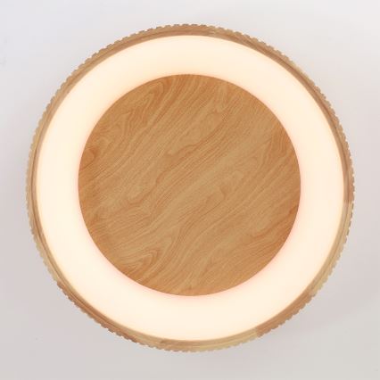 Brilagi - LED plafondlamp FALCON WOOD MODERN LED/40W/230V 3000/4000/6000K Ø 60 cm hout