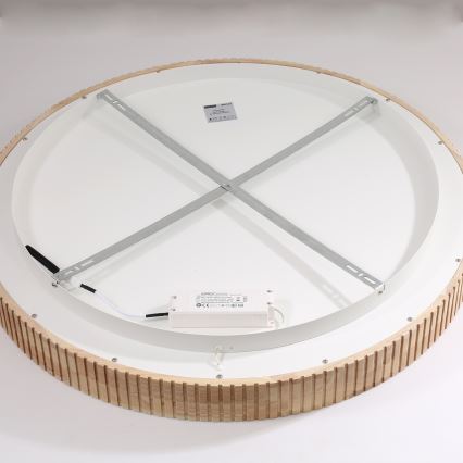 Brilagi - LED plafondlamp FALCON WOOD MODERN LED/60W/230V 3000/4000/6000K Ø 80 cm hout