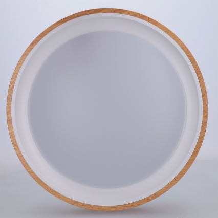 Brilagi - LED plafondlamp FLOCO LED/24W/230V Ø 30 cm houtdecor/wit