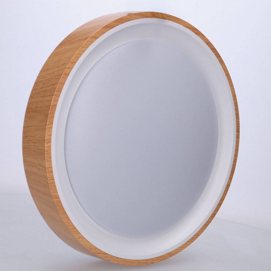 Brilagi - LED plafondlamp FLOCO LED/24W/230V Ø 30 cm houtdecor/wit