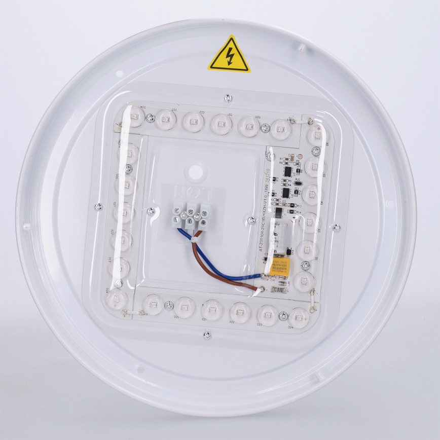 Brilagi - LED plafondlamp FLOCO LED/24W/230V Ø 30 cm houtdecor/zwart