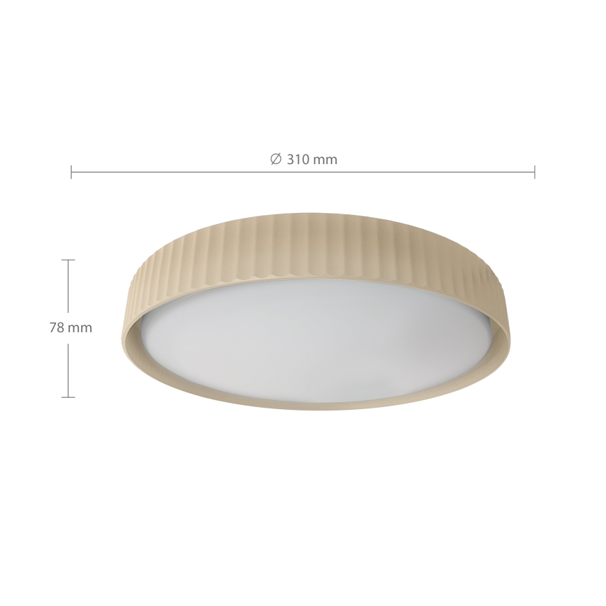 Brilagi - LED plafondlamp LUCIA LED/24W/230V Ø 31 cm beige