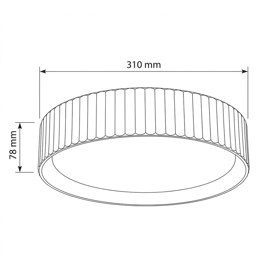 Brilagi - LED-plafondlamp LUCIA LED/24W/230V Ø 31 cm groen