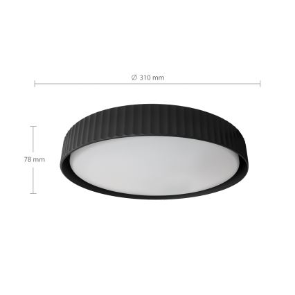 Brilagi - LED-plafondlamp LUCIA LED/24W/230V Ø 31 cm zwart