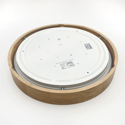 Brilagi - LED-plafondlamp MANAROLA PLAIN LED/24W/230V 3000K Ø 41 cm eiken