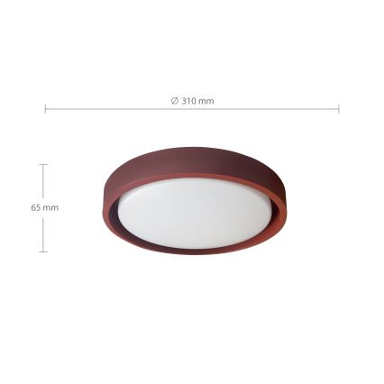 Brilagi - LED plafondlamp MATTEO LED/24W/230V Ø 31 cm rood