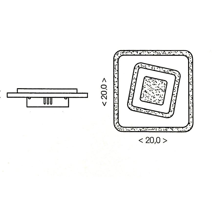 Brilagi - LED plafondlamp MODERN MINI LED/32W/230V 3000/4000/6000K
