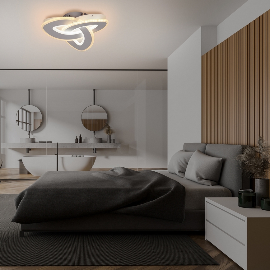 Brilagi - LED dimbare plafondlamp MODERN MINI LED/49W/230V 3000/4000/6000K 30x30 cm + afstandsbediening