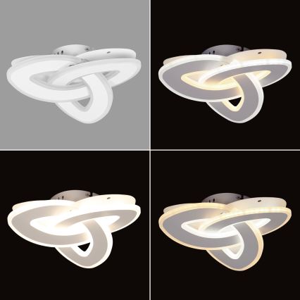 Brilagi - Dimbare LED-plafondlamp MODERN MINI LED/49W/230V 3000-6000K 30x30 cm + afstandsbediening