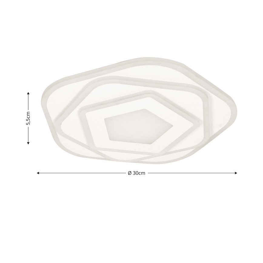 Brilagi - Dimbare LED Plafondlamp MODERN MINI LED/53W/230V 3000/4000/6000K + afstandsbediening