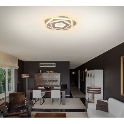 Brilagi - LED dimbare plafondlamp MODERN MINI LED/53W/230V 3000-6000K Ø 30 cm + afstandsbediening