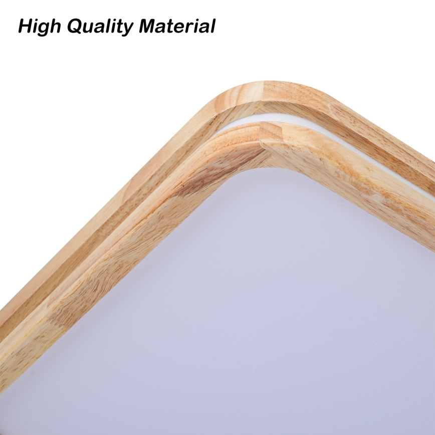 Brilagi - LED plafondlamp MOLINA SQUARE LED/32W/230V 3000/4000/6000K eiken 30x30 cm