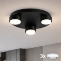 Brilagi - LED plafondlamp MONO 3xGX53/30W/230V Ø 30 cm zwart