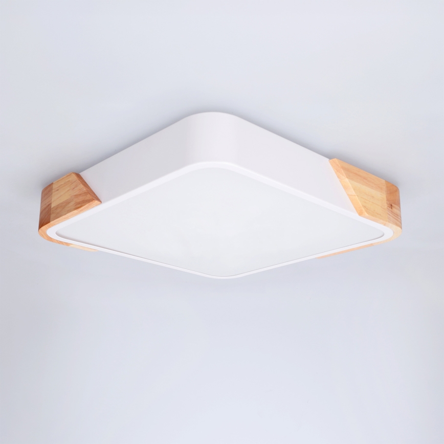 Brilagi - LED plafondlamp PILANA LED/24W/230V eik/wit 32x32 cm