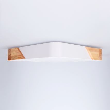 Brilagi - LED plafondlamp PILANA LED/24W/230V eik/wit 32x32 cm