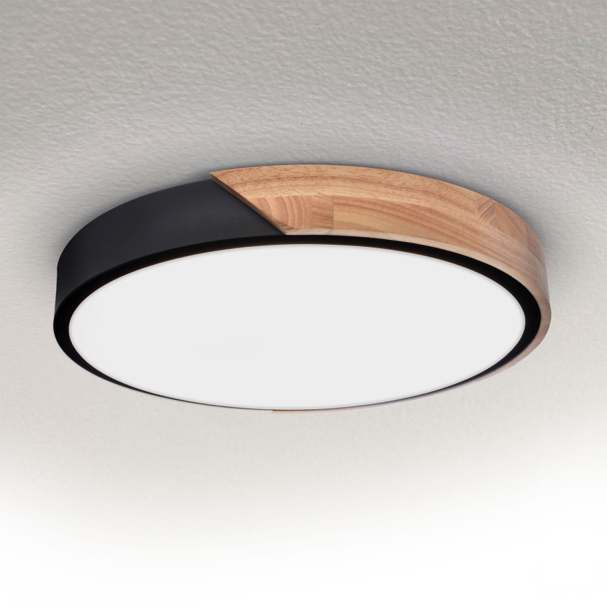 Brilagi - LED Plafondlamp PILANA LED/24W/230V eiken diameter 30 cm
