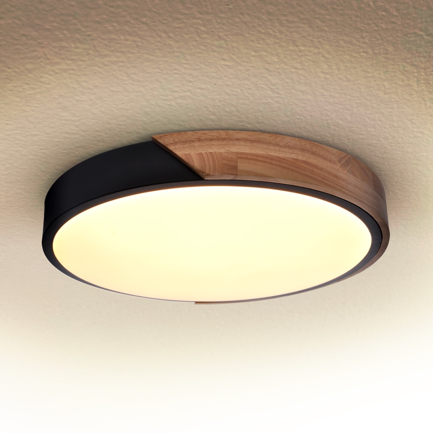 Brilagi - LED Plafondlamp PILANA LED/24W/230V eiken diameter 30 cm