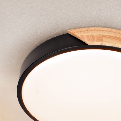Brilagi - LED Plafondlamp PILANA LED/24W/230V eiken diameter 30 cm