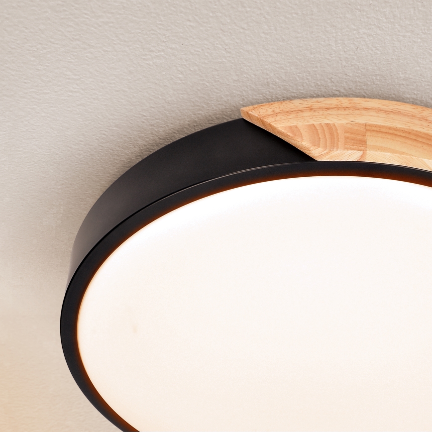 Brilagi - LED Plafondlamp PILANA LED/24W/230V eiken diameter 30 cm