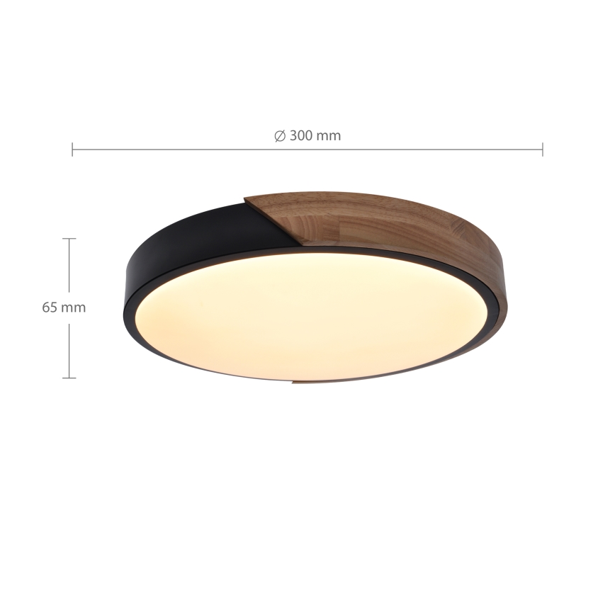 Brilagi - LED Plafondlamp PILANA LED/24W/230V eiken diameter 30 cm