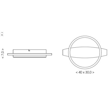 Brilagi - LED-plafondlamp PLANK LED/16W/230V 4000K 30x40 cm hout