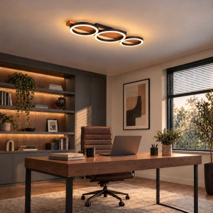 BRILAGI - LED plafondlamp PLANK LED/28W/230V 4000K 25x70 cm hout