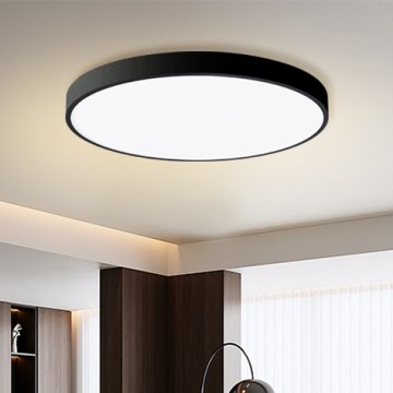 Brilagi - LED Plafondlamp POOL LED/100W/230V 3000/4500/6000K Ø 80 cm zwart