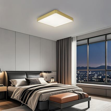 Brilagi - LED plafondlamp POOL LED/36W/230V 3000/4000/6000K 40x40 cm goudkleurig