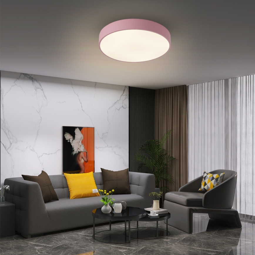 Brilagi - LED plafondlamp POOL LED/48W/230V 3000/4000/6000K Ø 40 cm roze