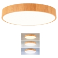 Brilagi - LED-plafondlamp POOL LED/48W/230V 3000/4000/6000K Ø 40 cm houtdecor