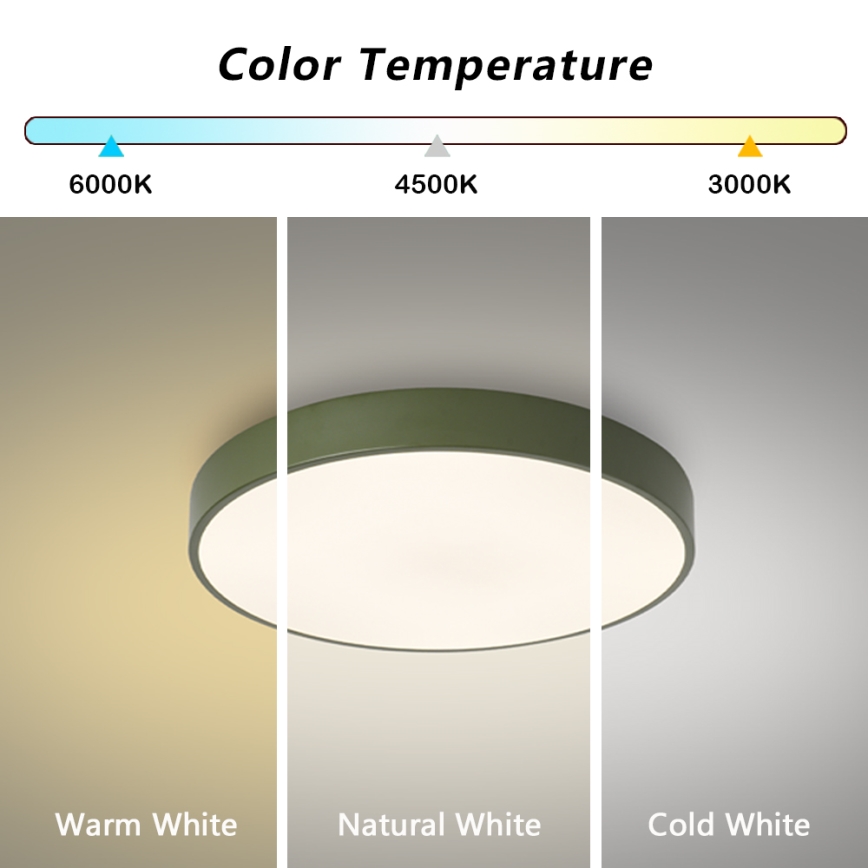 Brilagi - LED plafondlamp POOL LED/60W/230V 3000/4000/6000K Ø 50 cm groen